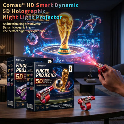 Comauo® Finger Projector – 5D Naked-Eye Holographic Projection (World Cup Limited Edition)