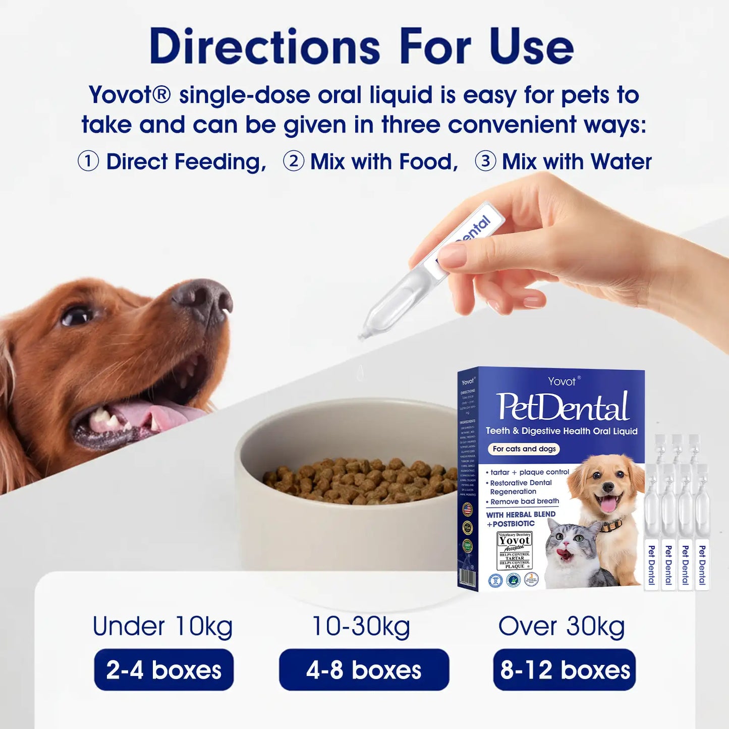 [Official USA Store] 𝐘𝐨𝐯𝐨𝐭® 𝐏𝐞𝐭 𝐃𝐞𝐧𝐭𝐚𝐥 & 𝐃𝐢𝐠𝐞𝐬𝐭𝐢𝐯𝐞 𝐇𝐞𝐚𝐥𝐭𝐡 𝐎𝐫𝐚𝐥 𝐒𝐨𝐥𝐮𝐭𝐢𝐨𝐧 – Freshen Breath, Remove Tartar & Promote gum regeneration, stabilize teeth (for Cats & Dogs)  – Save 70% Today!