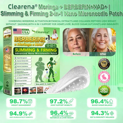 𝐎𝐟𝐟𝐢𝐜𝐢𝐚𝐥 𝐔𝐒 𝐒𝐭𝐨𝐫𝐞 🇺🇸  | 🧑‍⚕️🩺 𝐂𝐥𝐞𝐚𝐫𝐞𝐧𝐚® Moringa · Berberine × NAD+ 𝟏𝟎-𝐢𝐧-𝟏 𝐀𝐝𝐯𝐚𝐧𝐜𝐞𝐝 𝐍𝐚𝐧𝐨 𝐌𝐢𝐜𝐫𝐨𝐧𝐞𝐞𝐝𝐥𝐞 𝐏𝐚𝐭𝐜𝐡 — 𝐎𝐧𝐜𝐞 𝐃𝐚𝐢𝐥𝐲, 𝐕𝐢𝐬𝐢𝐛𝐥𝐞 𝐑𝐞𝐬𝐮𝐥𝐭𝐬 𝐢𝐧 𝟕 𝐃𝐚𝐲𝐬