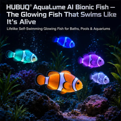 HUBUQ® Glow-in-the-dark electronic pet fish