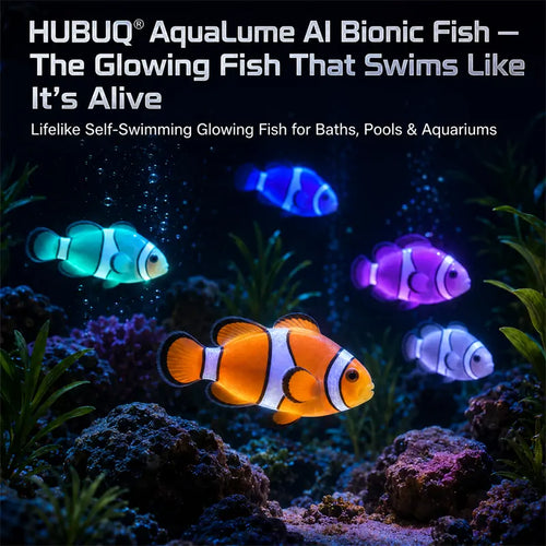 HUBUQ® Glow-in-the-dark electronic pet fish