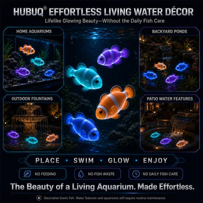 HUBUQ® Glow-in-the-dark electronic pet fish