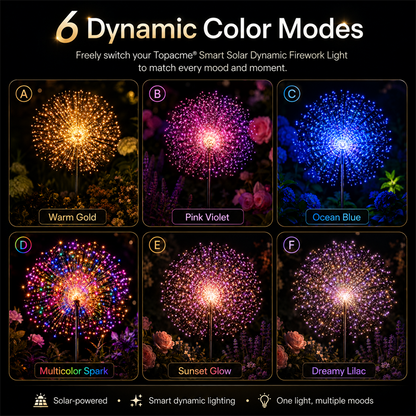 🎆Topacme® Outdoor Solar-Powered Moving Firework Lights🎇