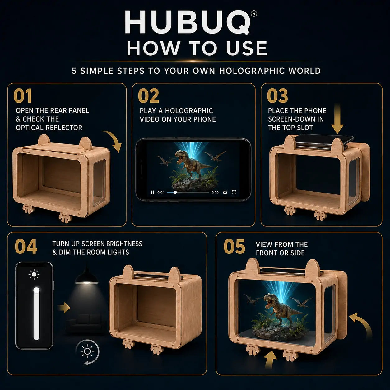 HUBUQ® HoloVerse — Immersive 3D Holographic Theater World