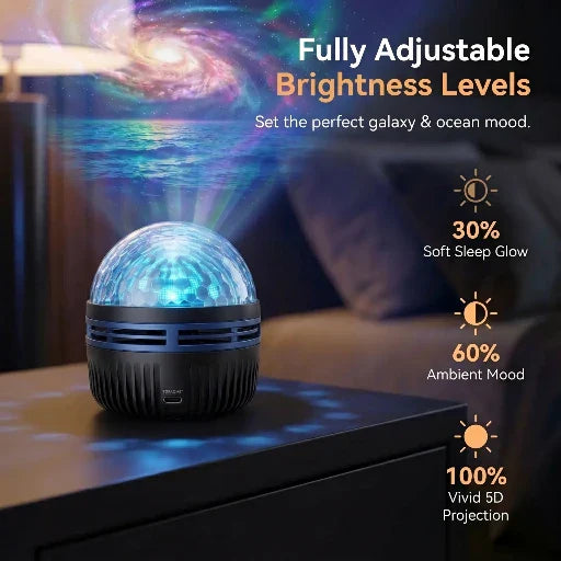 🇺🇸Official U.S. Store | Topacme® 360° Night Light Projector - Smart Holographic Star Projector