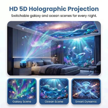 🇺🇸Official U.S. Store | Topacme® 360° Night Light Projector - Smart Holographic Star Projector